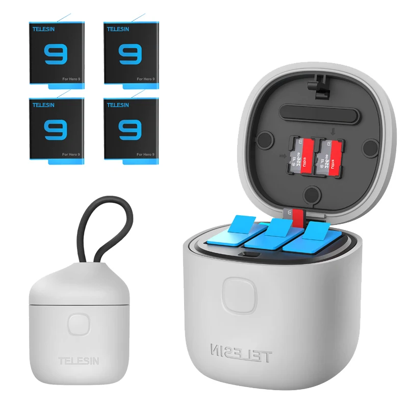 GoPro 9 Battery Fast Charger 3 Slots Battery Storage Box 1750mAh Liion Battery Charging Case For GoPro Hero 9 Camera Accessories
GoPro 9 Battery Fast Charger 3 Slots Battery Storage Box 1750mAh Liion Battery Charging Case For GoPro Hero 9 Camera Accessories