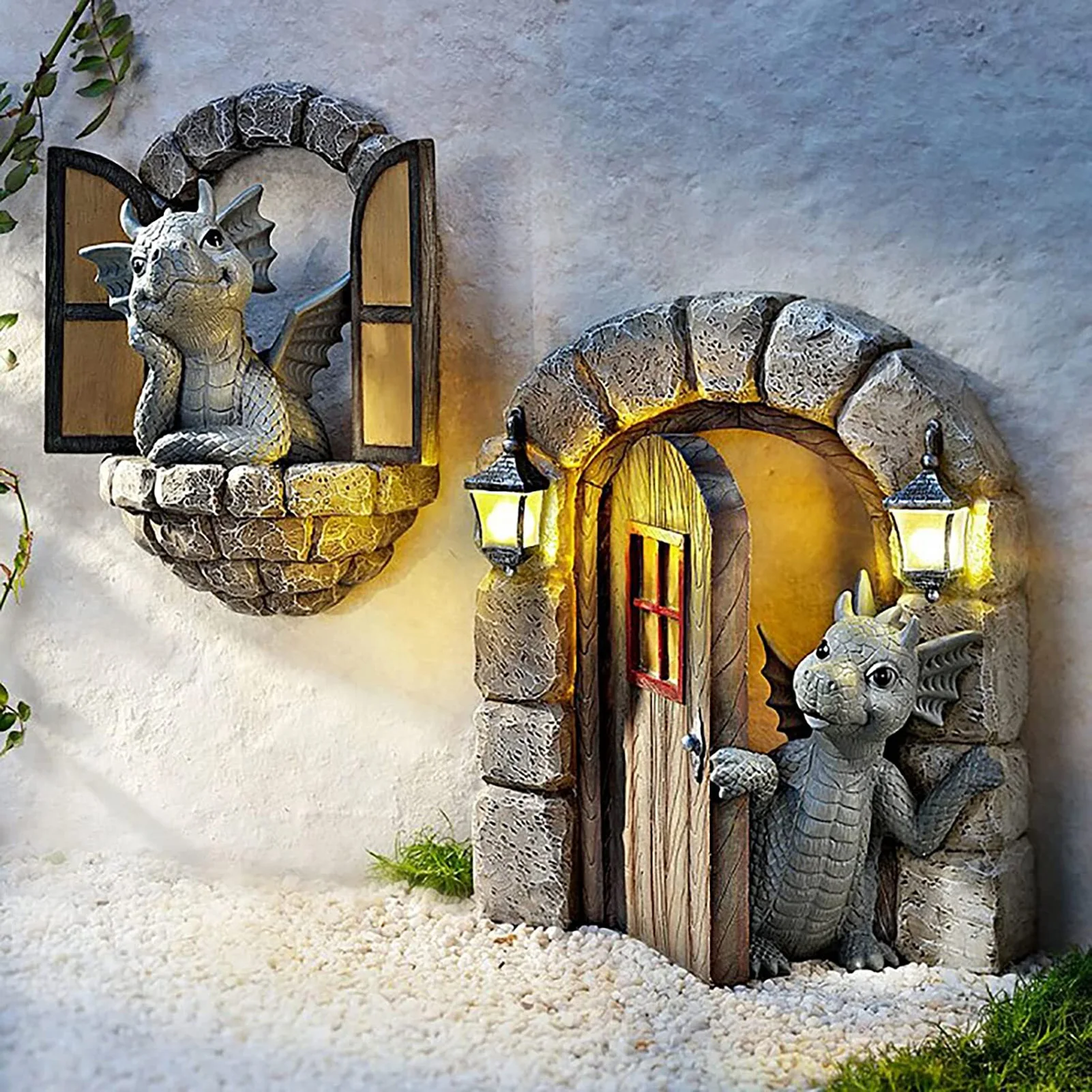 Garden Resin Dragon Sculpture Garden Courtyard Statue With Solar LED Lights Weatherproof Outdoor Yard Garden Decoration
Garden Resin Dragon Sculpture Garden Courtyard Statue With Solar LED Lights Weatherproof Outdoor Yard Garden Decoration