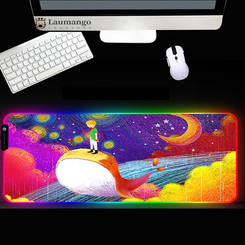 Whale Design Large Gaming Mouse Pad Gamer Computer Mat LED Backlit Mat Gaming Accessories RGB Mousemat
Whale Design Large Gaming Mouse Pad Gamer Computer Mat LED Backlit Mat Gaming Accessories RGB Mousemat