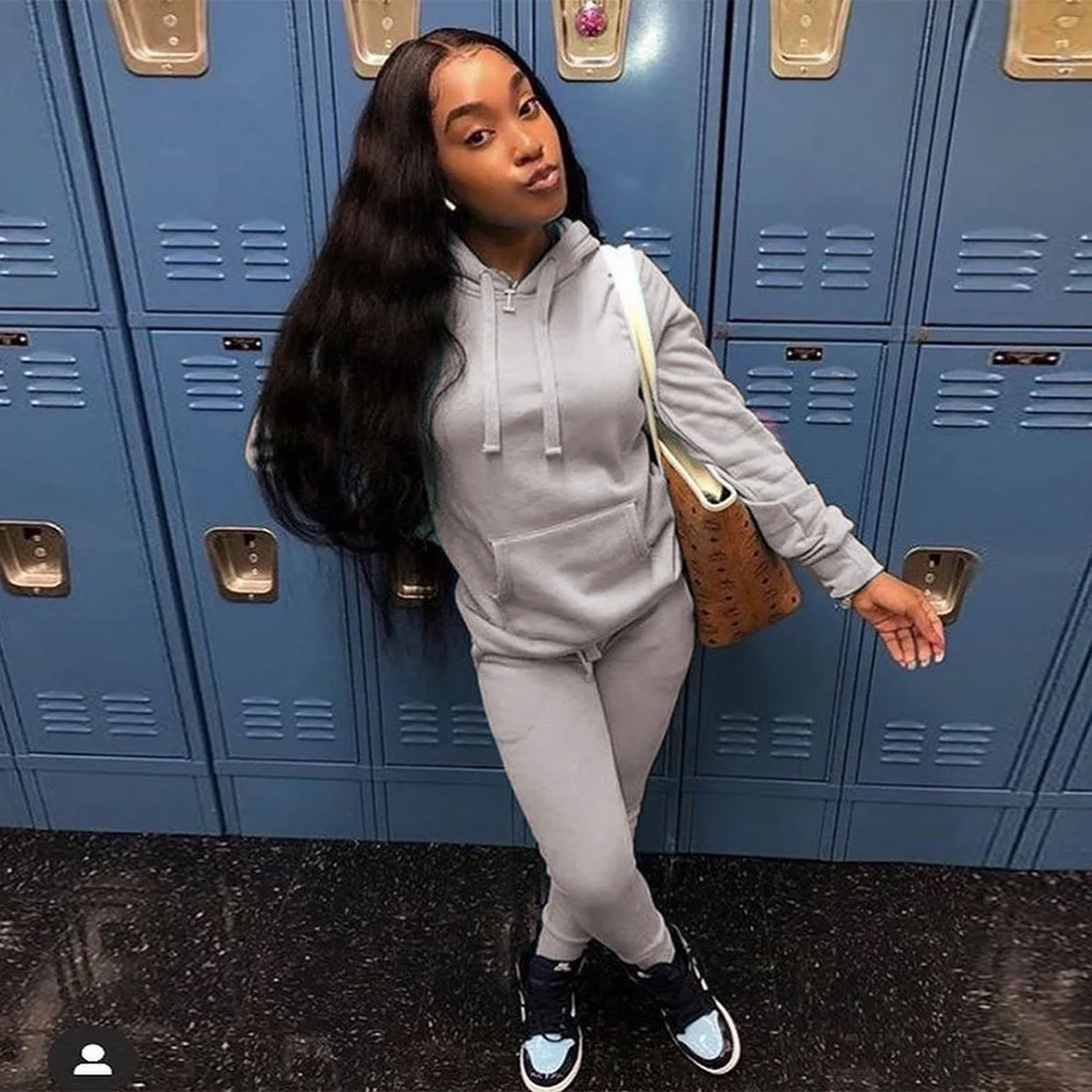 Casual Sporty Hooded Pockets Women Matching Set Long Sleeve Workout Sweatshirt Hoodie and Bodycon Pant Active Wear Co-ord Sets
Casual Sporty Hooded Pockets Women Matching Set Long Sleeve Workout Sweatshirt Hoodie and Bodycon Pant Active Wear Co-ord Sets