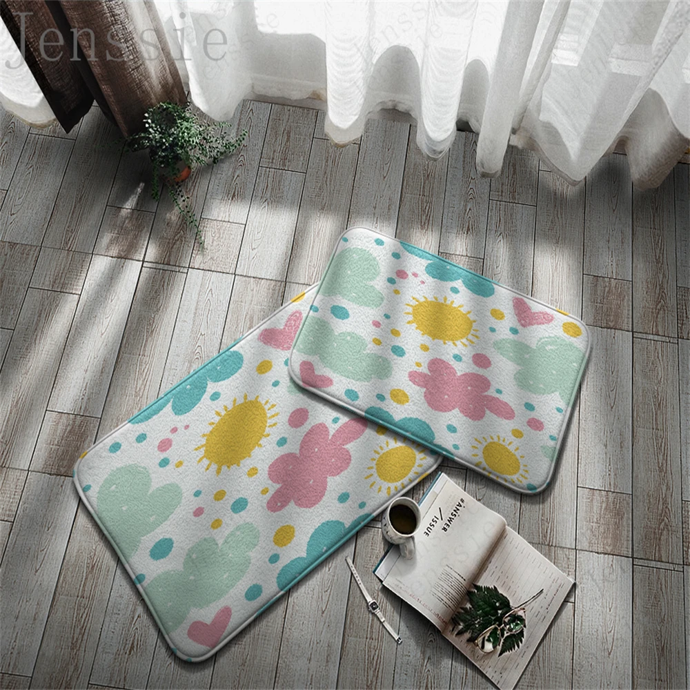 Tuya Cute Floor Mat Printing Non-Slip Fresh Style Children Doormats Home Corridor Livingroom Kitchen Carpet Bathroom Accessories
Tuya Cute Floor Mat Printing Non-Slip Fresh Style Children Doormats Home Corridor Livingroom Kitchen Carpet Bathroom Accessories