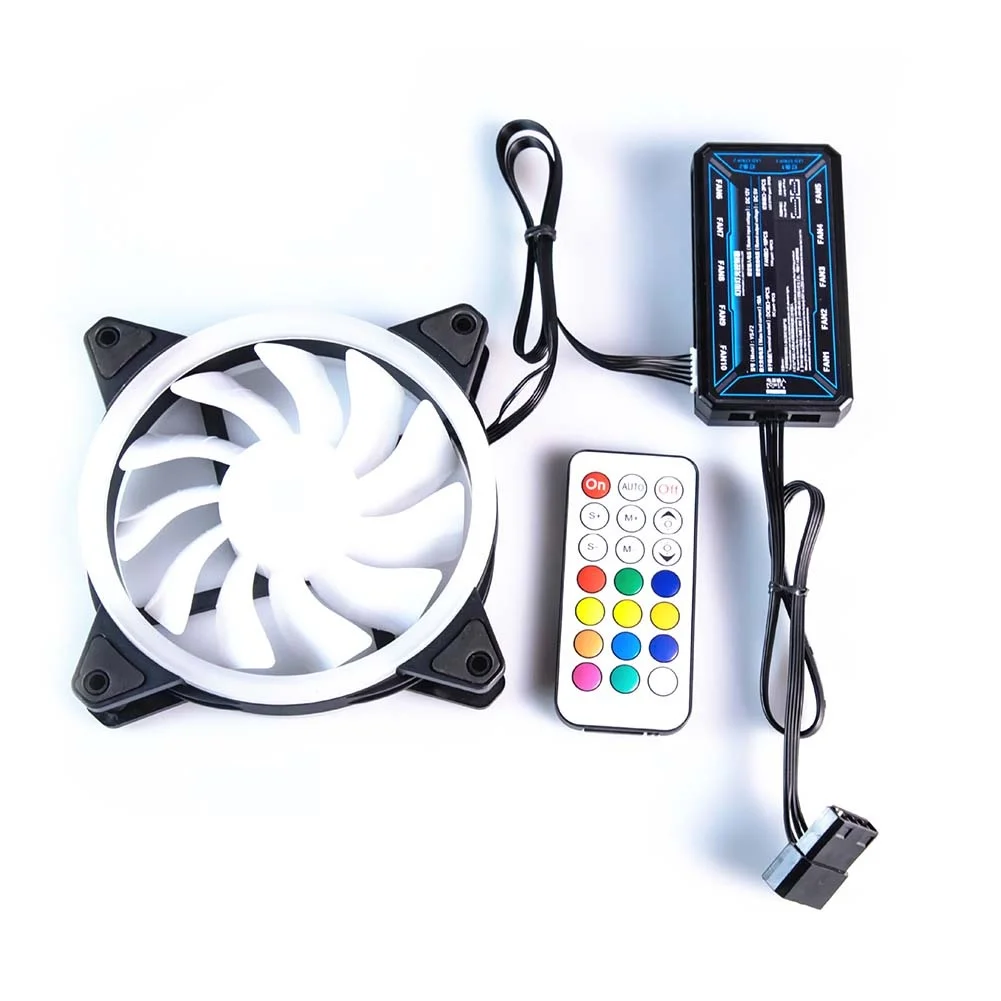 Hydraulic Non-Slip Cooler LED RGB Accessories Adjustable Computer Case Fan Quiet PC Cooling Durable Remote Control Small
Hydraulic Non-Slip Cooler LED RGB Accessories Adjustable Computer Case Fan Quiet PC Cooling Durable Remote Control Small