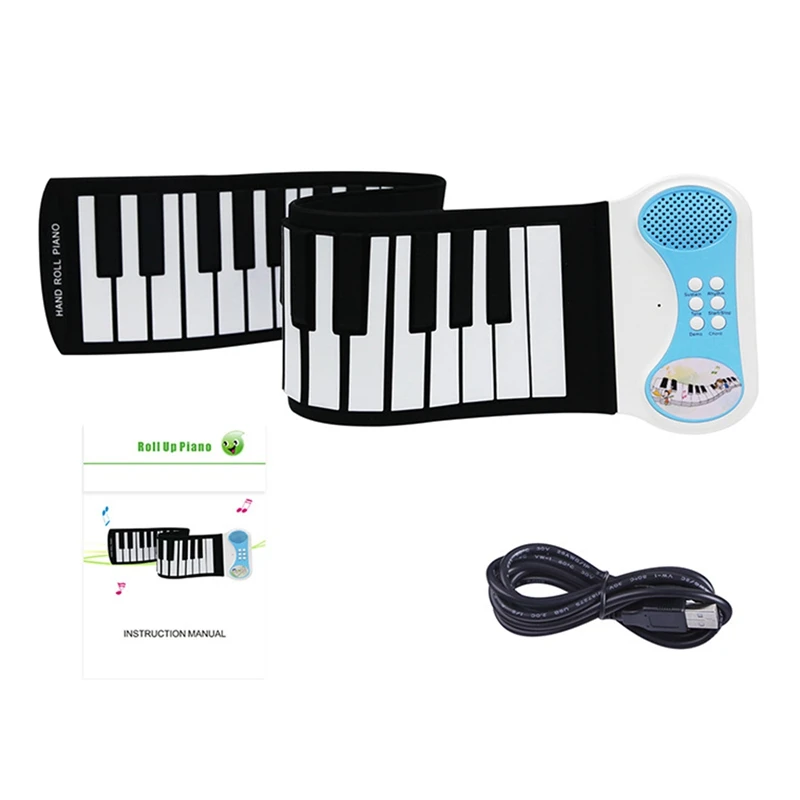 Hand Roll Piano 49-Key Flexible Roll-Up Educational Electronic Digital Music Piano Keyboard for Children Beginners Adult
Hand Roll Piano 49-Key Flexible Roll-Up Educational Electronic Digital Music Piano Keyboard for Children Beginners Adult