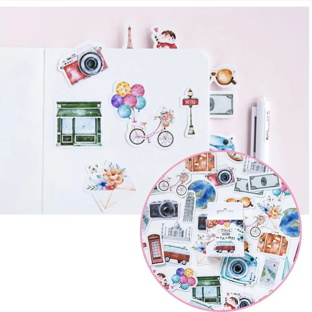 45 Pcs/set Life Travel Stickers Stationery Car Stickers For Decoration Camera kawaii Scrapbooking Stickers Diary Sticky pap A3S9
45 Pcs/set Life Travel Stickers Stationery Car Stickers For Decoration Camera kawaii Scrapbooking Stickers Diary Sticky pap A3S9