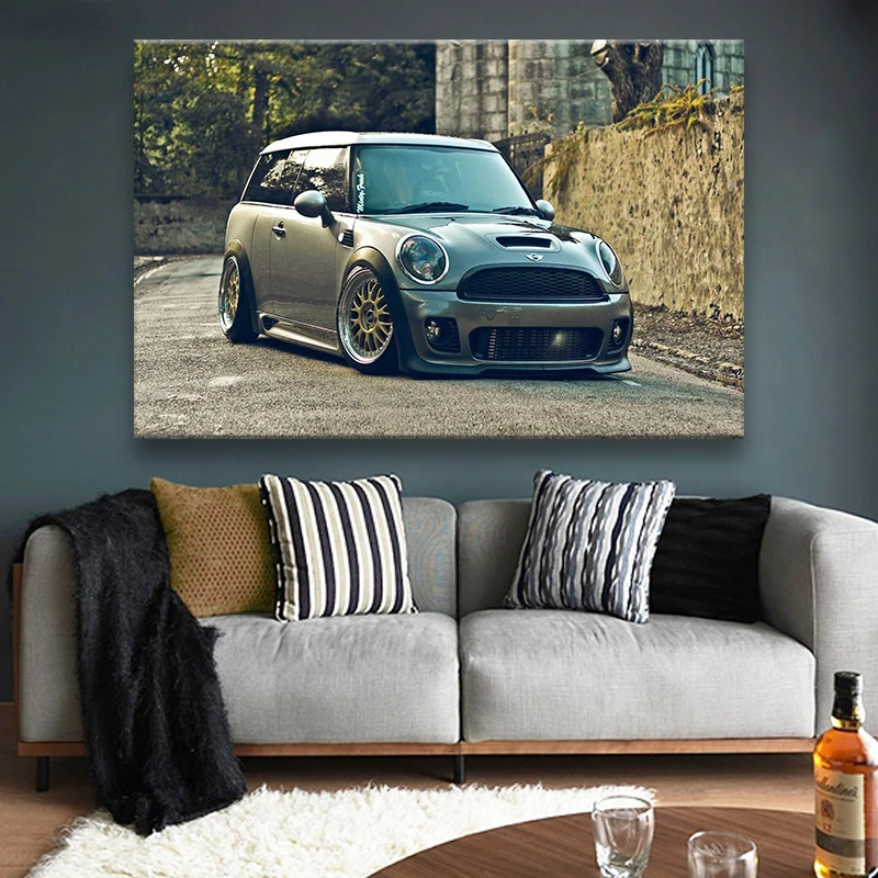 Modern wall canvas painting Mini Cooper S modified JDM car picture living room home decoration posters and prints
Modern wall canvas painting Mini Cooper S modified JDM car picture living room home decoration posters and prints