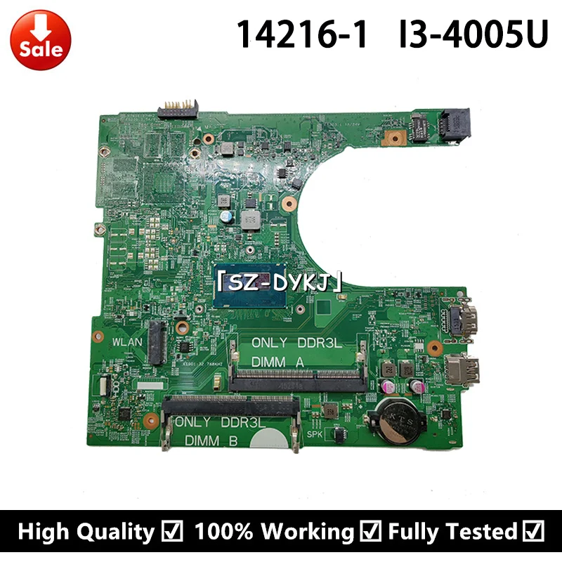 Материнская плата для ноутбука DELL inspiron 3458 3558 Wiith SR1EK I3-4005U CPU 14216-1 PX1X6 0PX1X6
Материнская плата для ноутбука DELL inspiron 3458 3558 Wiith SR1EK I3-4005U CPU 14216-1 PX1X6 0PX1X6