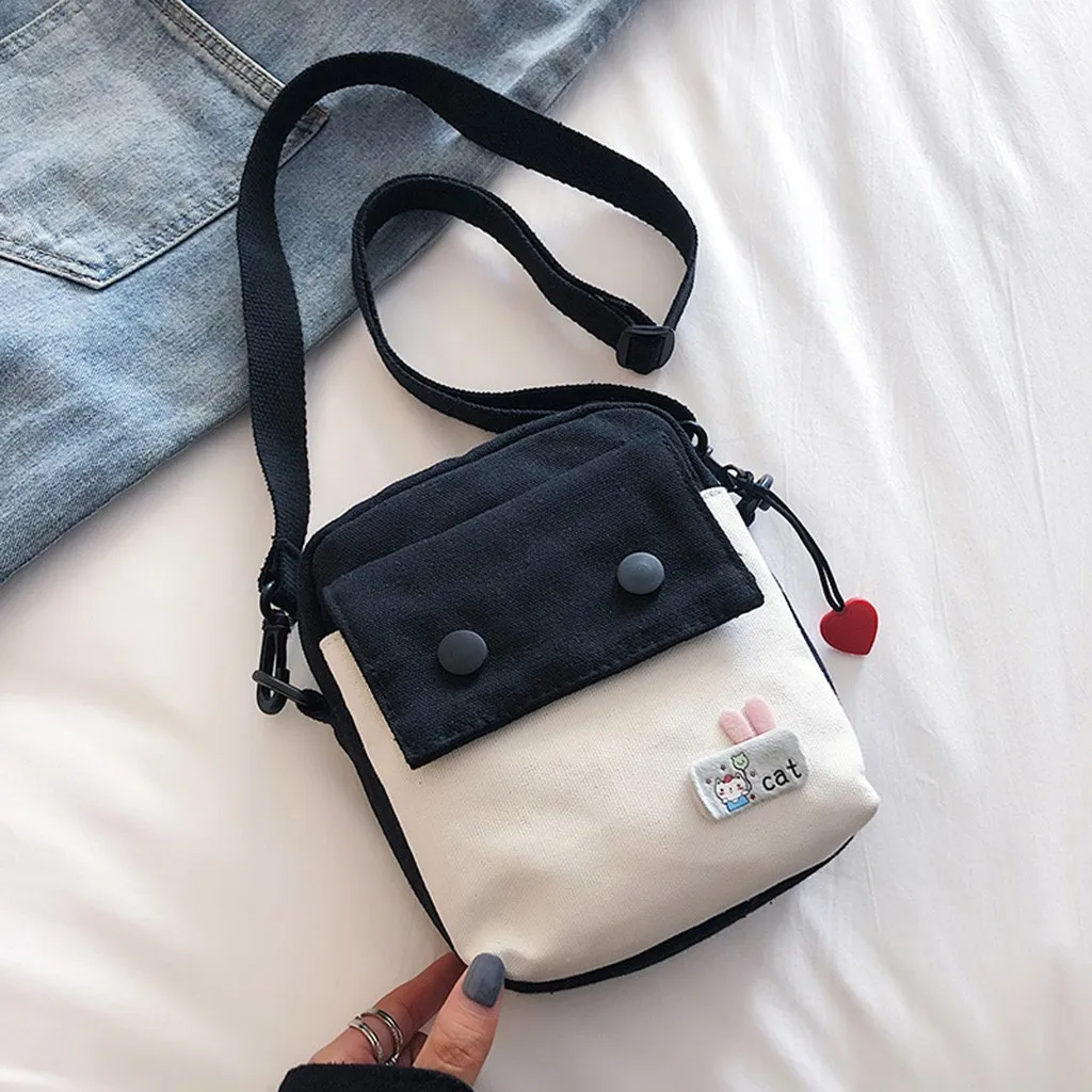 Women's Embroidered Canvas Handbag Buckle Creative Cartoon Shoulder Bag Crossbody Bags For Women Bolsas Feminina #20
Women's Embroidered Canvas Handbag Buckle Creative Cartoon Shoulder Bag Crossbody Bags For Women Bolsas Feminina #20
