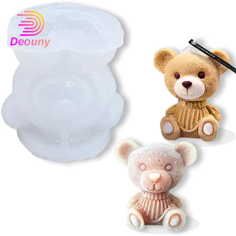 DEOUNY 3D Three-Dimensional Bear Silicone Mold Can Be Placed Resin Clay DIY Craft Soap Cake Chocolate Modeling Kitchen Gadgets
DEOUNY 3D Three-Dimensional Bear Silicone Mold Can Be Placed Resin Clay DIY Craft Soap Cake Chocolate Modeling Kitchen Gadgets