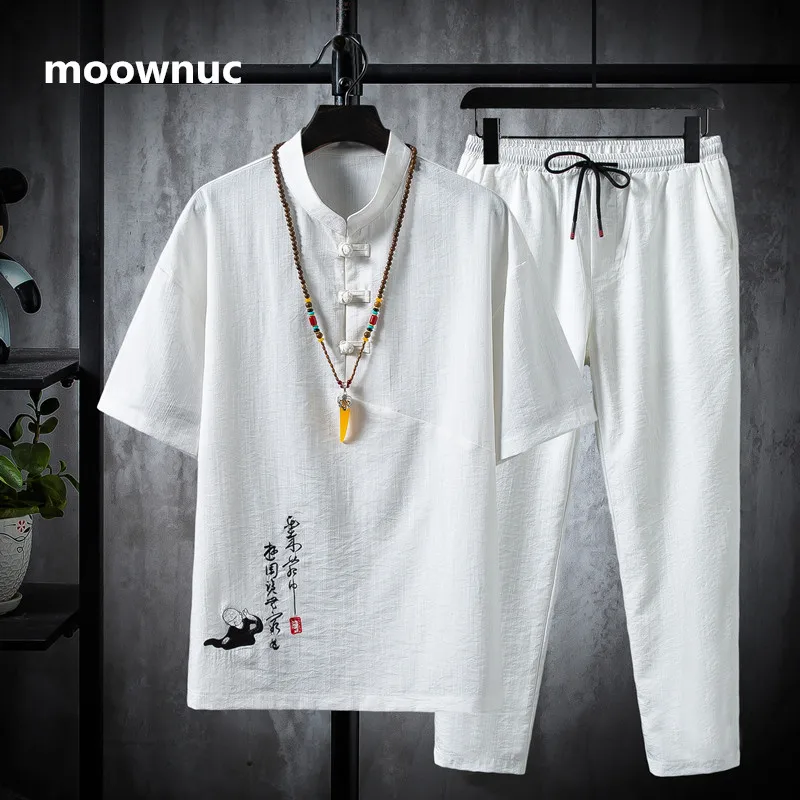 (Shirt + trousers) 2021 summer Cotton and linen men shirts high quality men's casual Short sleeve shirts men size M-5XL
(Shirt + trousers) 2021 summer Cotton and linen men shirts high quality men's casual Short sleeve shirts men size M-5XL