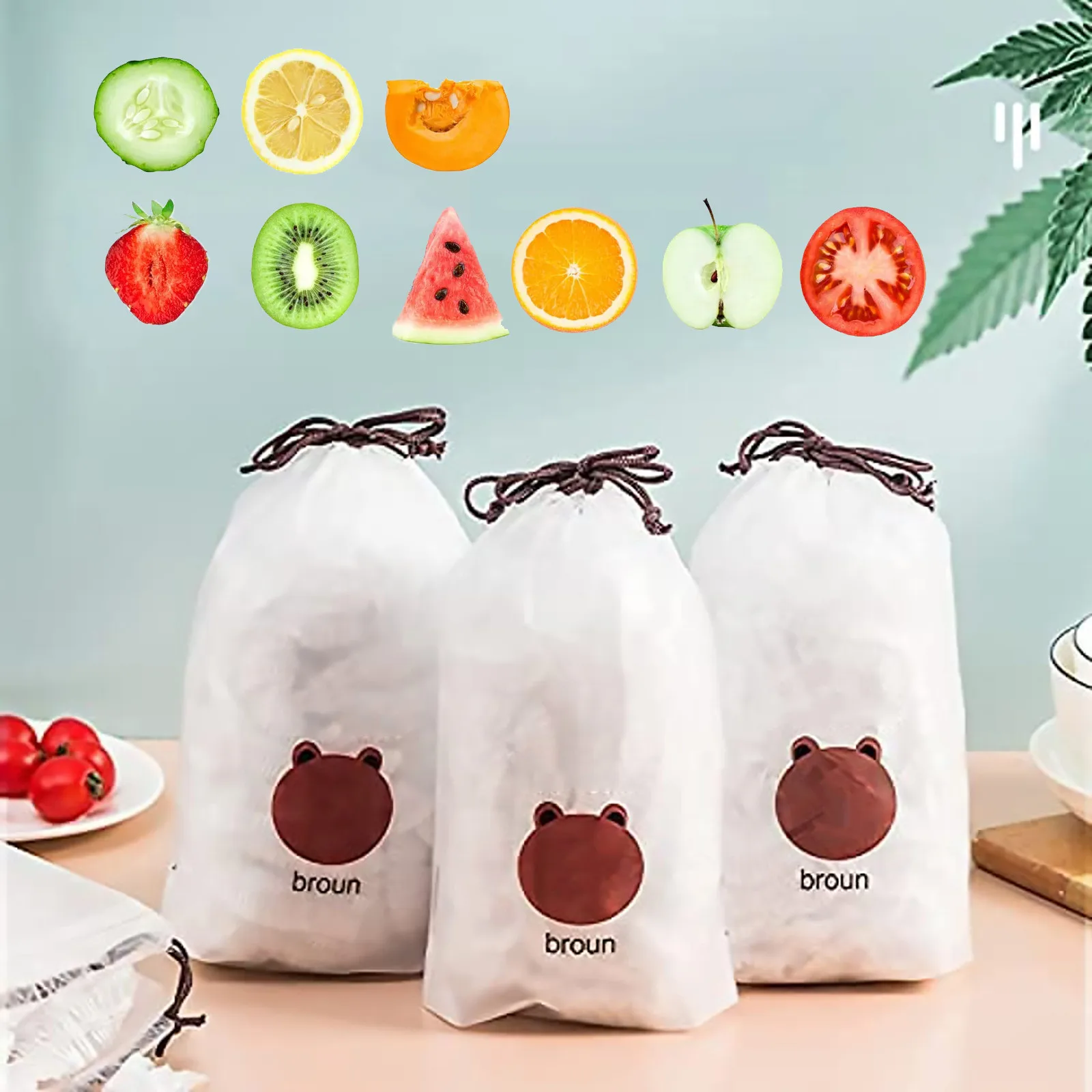100pc Universal Fresh Storage Bags, Stretch Plastic Food Covers For Meal Reusable Plastic Bags Food Storage Adjustable Bowl Lid
100pc Universal Fresh Storage Bags, Stretch Plastic Food Covers For Meal Reusable Plastic Bags Food Storage Adjustable Bowl Lid