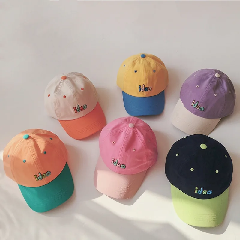Children's Baseball Hat Contrast Color Cotton With Embroidered Cosquette Boys And Girls Casual Sunhat Kids Fashion Accessories
Children's Baseball Hat Contrast Color Cotton With Embroidered Cosquette Boys And Girls Casual Sunhat Kids Fashion Accessories