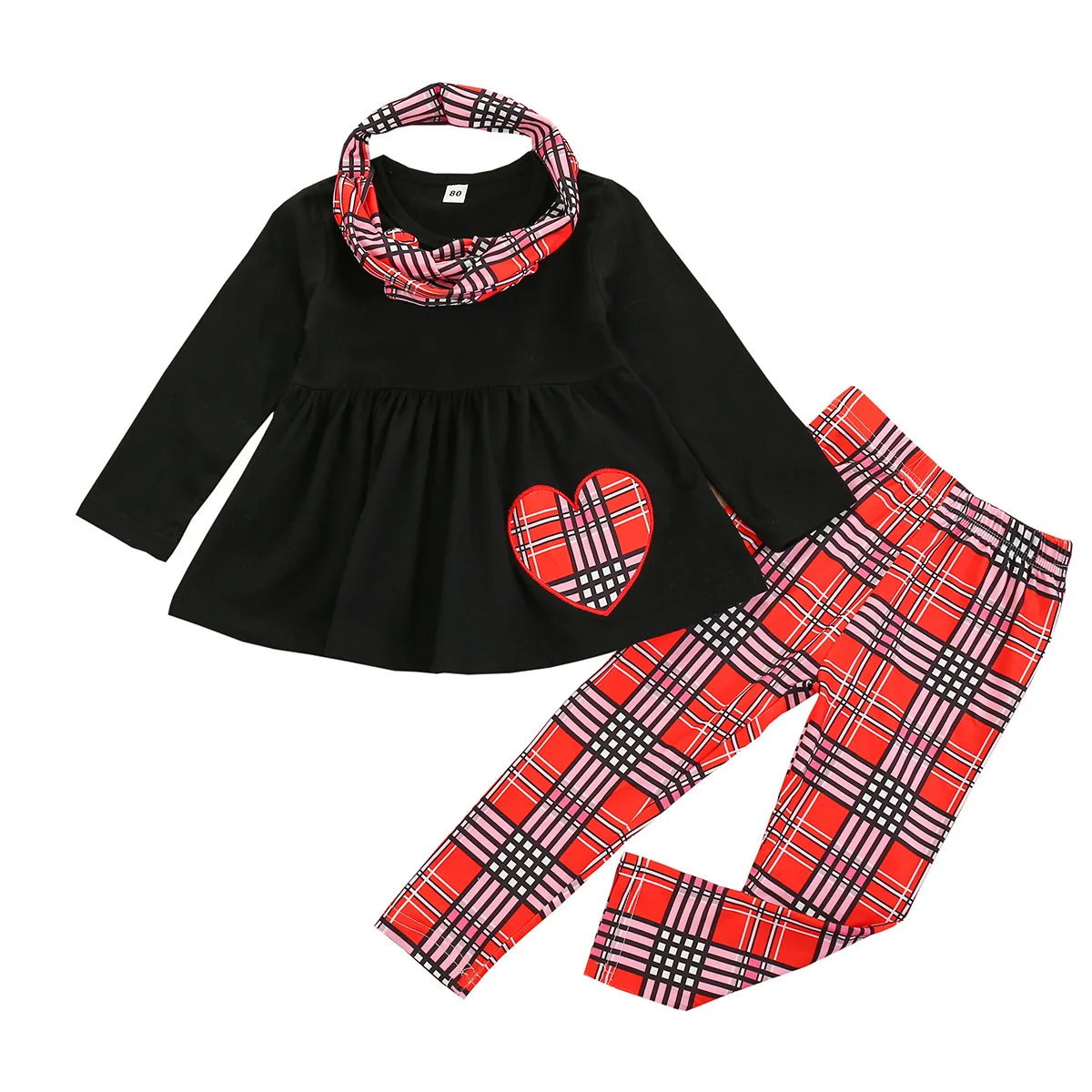 New fashion children's clothing girls Valentine's Day lovelong-sleeved spring and autumn plaid pants suit for children wholesale
New fashion children's clothing girls Valentine's Day lovelong-sleeved spring and autumn plaid pants suit for children wholesale