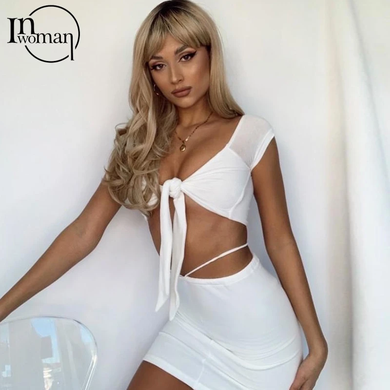 Inwoman Sexy White Ruched Hollow Out Bandage Crop Top Backless Summer Two Piece Shorts Set Women Club 2 Piece Mini Skirt Outfits
Inwoman Sexy White Ruched Hollow Out Bandage Crop Top Backless Summer Two Piece Shorts Set Women Club 2 Piece Mini Skirt Outfits