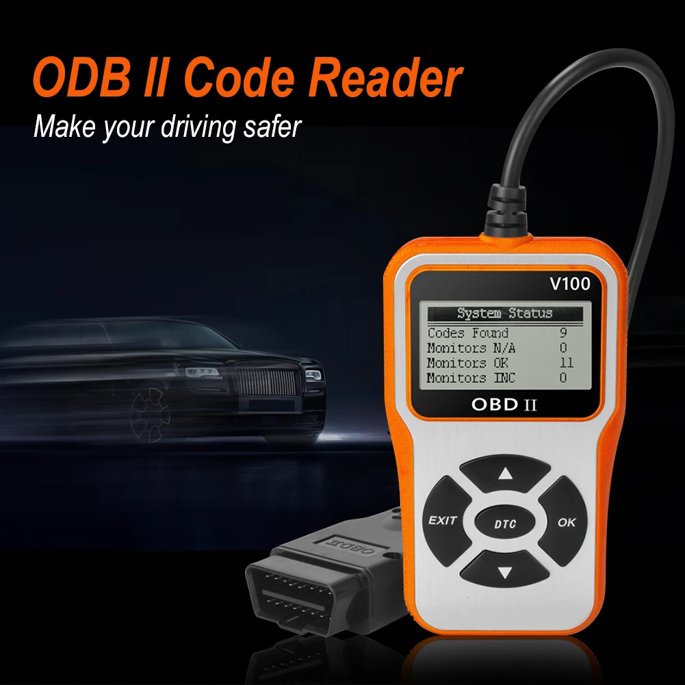 Автомобильный сканер V100 OBD2 портативный с поддержкой 9 протоколов, ЖК-дисплей, автомобильный диагностический инструмент, считыватель кодов, ... 
Автомобильный сканер V100 OBD2 портативный с поддержкой 9 протоколов, ЖК-дисплей, автомобильный диагностический инструмент, считыватель кодов, ...