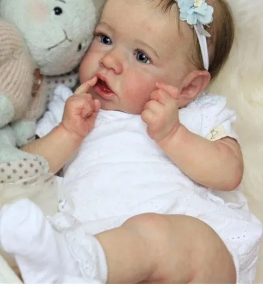 Reborn Baby Doll 22 Inches Lifelike full vinyl silicone body/cloth body Girl bebe reborn finished doll gift
Reborn Baby Doll 22 Inches Lifelike full vinyl silicone body/cloth body Girl bebe reborn finished doll gift