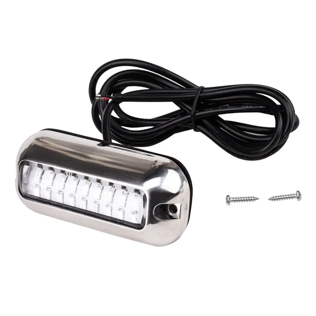 Marine 27 LEDs Blue Underwater Transom Lights for Boats 50w - IP68 Waterproof Stainless Steel
Marine 27 LEDs Blue Underwater Transom Lights for Boats 50w - IP68 Waterproof Stainless Steel