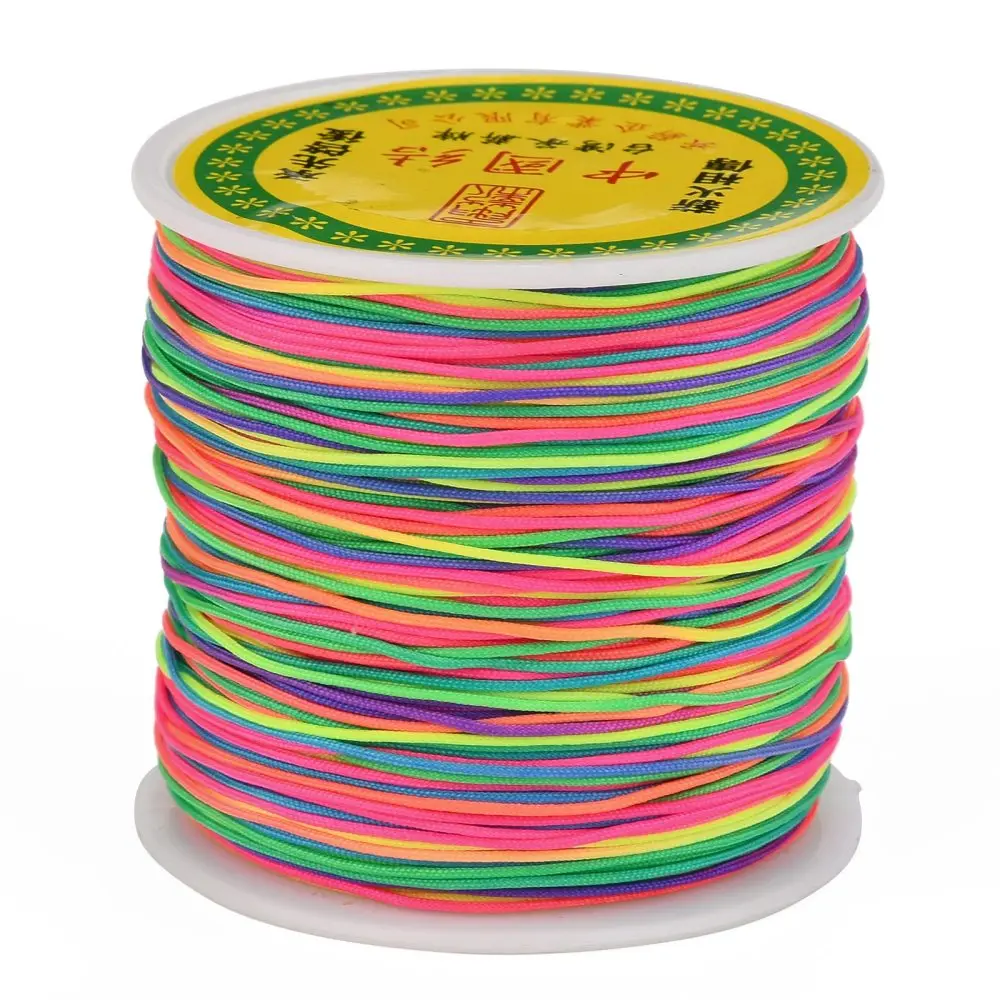 1 Roll Braided Nylon Thread Chinese Knotting Cord Beading Cord for Beading Jewelry Making Colorful 0.8mm about 100yards/roll
1 Roll Braided Nylon Thread Chinese Knotting Cord Beading Cord for Beading Jewelry Making Colorful 0.8mm about 100yards/roll