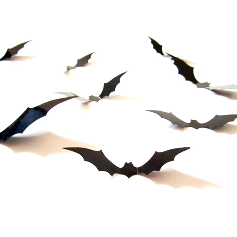 12Pcs/set Black PVC Bat Halloween Wall Sticker 3D Bat Wall Sticker Home Decor Wall Sticker
12Pcs/set Black PVC Bat Halloween Wall Sticker 3D Bat Wall Sticker Home Decor Wall Sticker