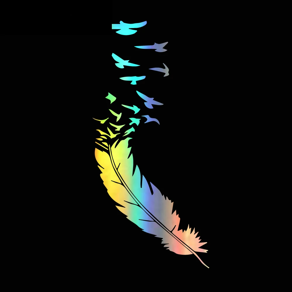 Feather Turns Into A Bird Vehicle Car Stickers Car Door Bumper Decals Car Door Body Window KK Vinyl Stickers 20*10CM
Feather Turns Into A Bird Vehicle Car Stickers Car Door Bumper Decals Car Door Body Window KK Vinyl Stickers 20*10CM