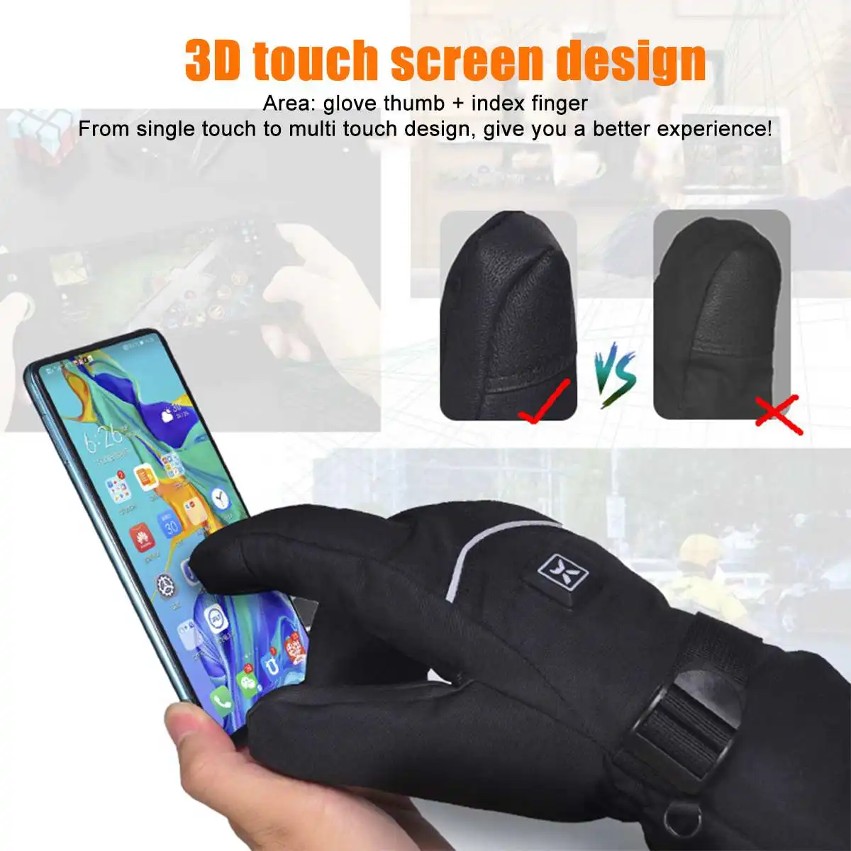 1Pair Winter Waterproof Motorcycle Gloves With 2* 2600 mAh Lithium Battery Cycling Heating Gloves Windproof Guantes Moto Gloves
1Pair Winter Waterproof Motorcycle Gloves With 2* 2600 mAh Lithium Battery Cycling Heating Gloves Windproof Guantes Moto Gloves