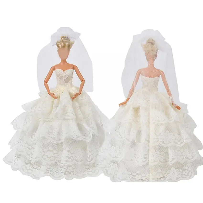 1pcs Multi-layer Lace Wedding Dress And Veil For Girl girls Dress Accessories Clothes Pure Wedding Han Gift I6V2
1pcs Multi-layer Lace Wedding Dress And Veil For Girl girls Dress Accessories Clothes Pure Wedding Han Gift I6V2