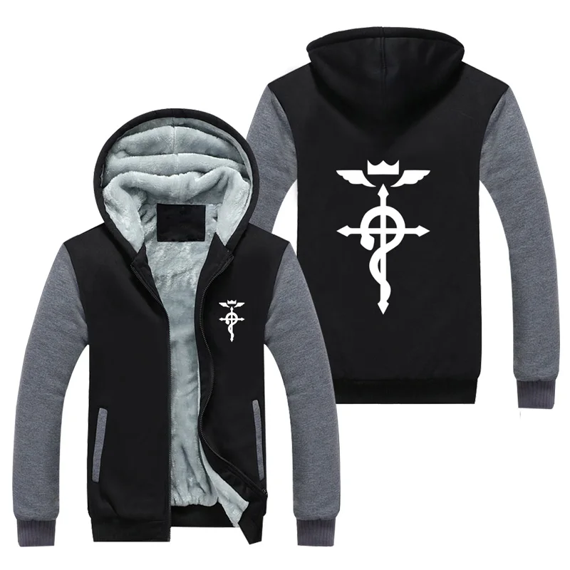 Anime Cos Fullmetal Alchemist Thick Cardigan Hooded Hoodie Jacket Coat Sweatshirts
Anime Cos Fullmetal Alchemist Thick Cardigan Hooded Hoodie Jacket Coat Sweatshirts
