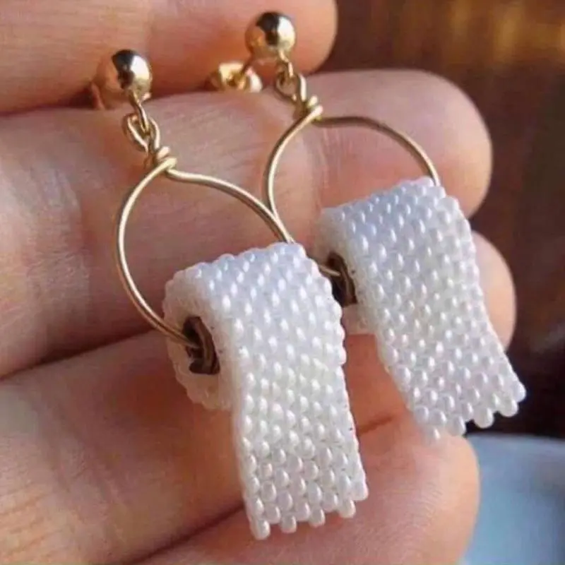 Pearl Toilet Paper Ear Hooks 3D Paper Dangle Earrings Ear Drops Jewellery Gift for Girls85LB
Pearl Toilet Paper Ear Hooks 3D Paper Dangle Earrings Ear Drops Jewellery Gift for Girls85LB