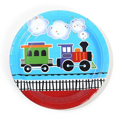 New Cartoon Train Party Supplies Baby Shower Boy Birthday Anniversaire Disposable Tableware Paper Plate Cup Childrens Day
New Cartoon Train Party Supplies Baby Shower Boy Birthday Anniversaire Disposable Tableware Paper Plate Cup Childrens Day