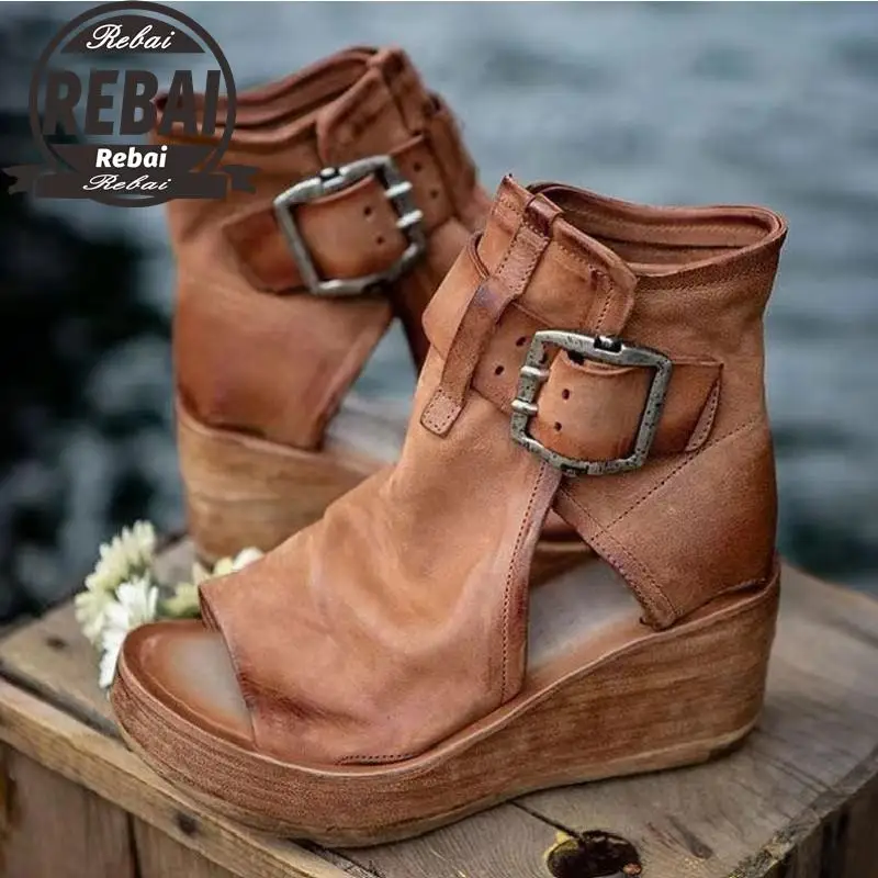 Women Sandals Shoes 2021 Summer Retro Peep Toe Platform Sandals PU Leather Zipper Thick Bottom women shoes Ladies Sandals 35-43
Women Sandals Shoes 2021 Summer Retro Peep Toe Platform Sandals PU Leather Zipper Thick Bottom women shoes Ladies Sandals 35-43