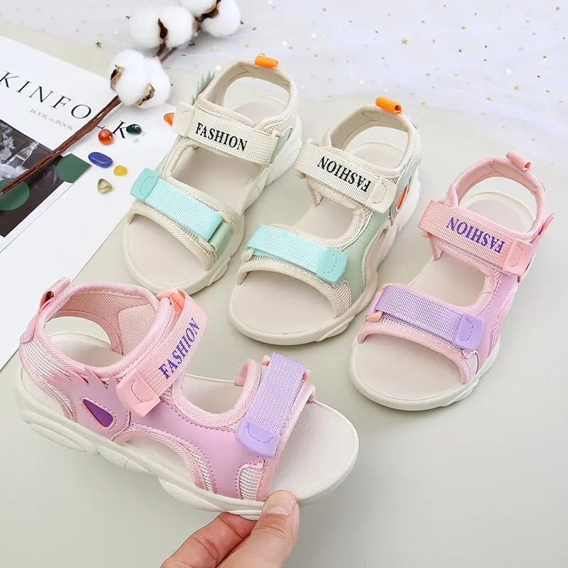Girls Summer Sandals 2021 Fashion Big Kids Princess Shoes Kids Soft Sole Korean Little Girls Kids Shoes Size 25-36 Wholesale 
Girls Summer Sandals 2021 Fashion Big Kids Princess Shoes Kids Soft Sole Korean Little Girls Kids Shoes Size 25-36 Wholesale