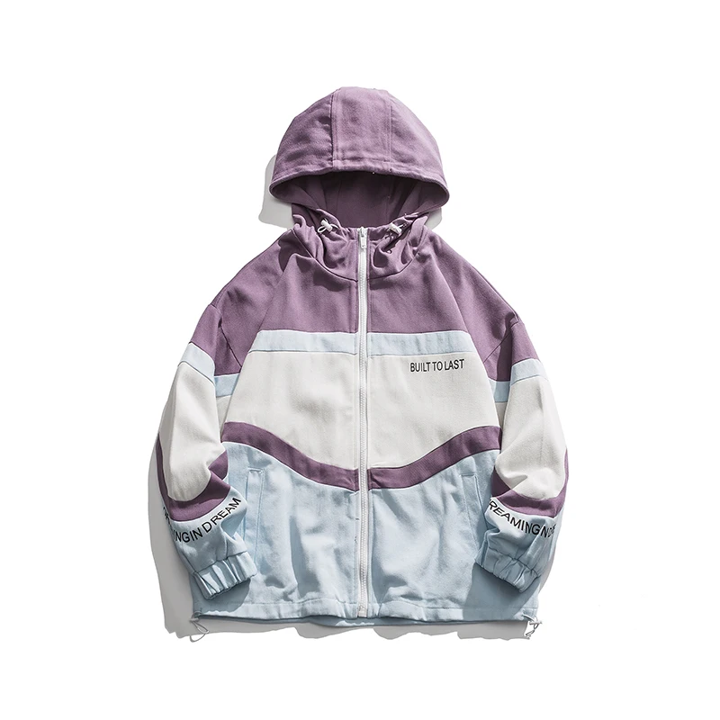 2021 Spring Autumn High Quality Fashion Patchwork Contrast Color Hooded Jacket Streetwear Korean Coat Hip Hop Couple Clothes
2021 Spring Autumn High Quality Fashion Patchwork Contrast Color Hooded Jacket Streetwear Korean Coat Hip Hop Couple Clothes