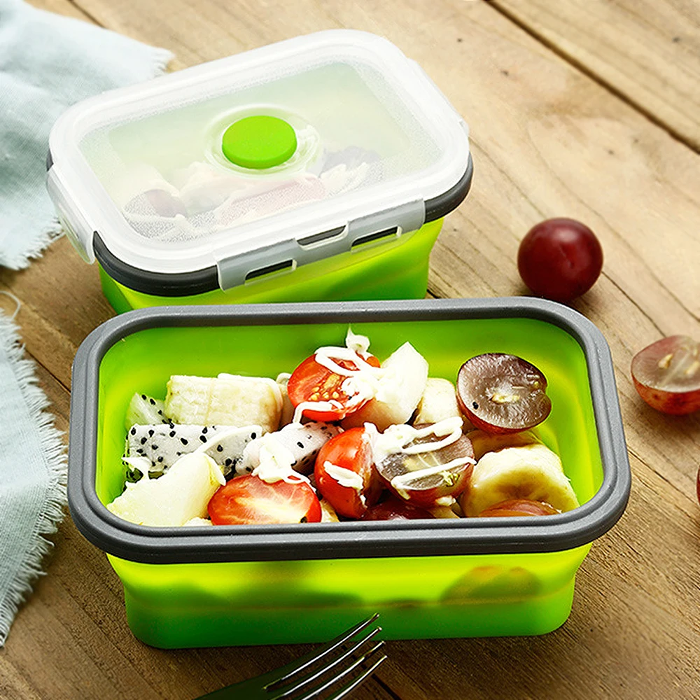 Silicone Folding Bento Lunch Box Collapsible Portable Lunchbox Dinnerware Meal Food Container Kitchen 500ML
Silicone Folding Bento Lunch Box Collapsible Portable Lunchbox Dinnerware Meal Food Container Kitchen 500ML