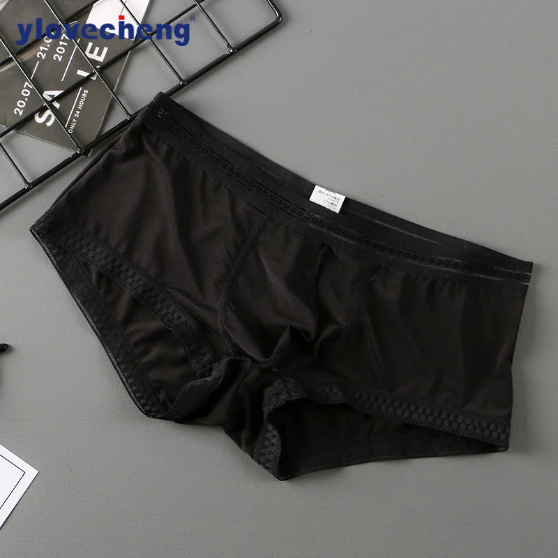 New summer transparent lace men's underwear gay Lightweight high elastic comfortable and breathable men's Boxers Fashion trend
New summer transparent lace men's underwear gay Lightweight high elastic comfortable and breathable men's Boxers Fashion trend