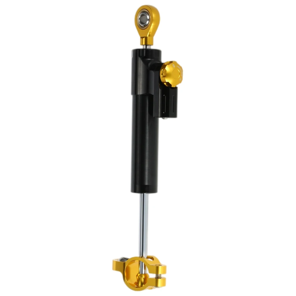Aluminum Universal Steering Dampers Stabilizer Adjustable Linear Reversed Safety Control for Honda for Yamaha for Kawasaki Black
Aluminum Universal Steering Dampers Stabilizer Adjustable Linear Reversed Safety Control for Honda for Yamaha for Kawasaki Black