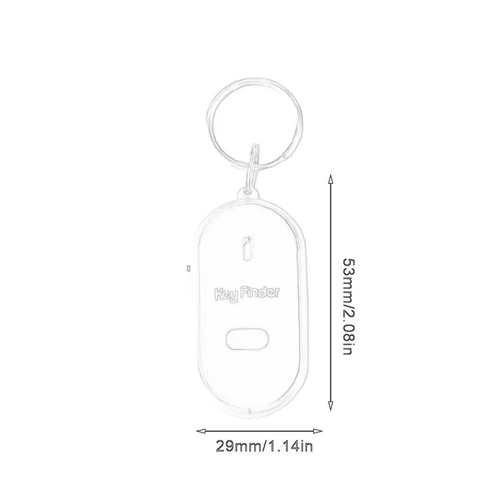 Smart Key Finder Anti-lost Whistle Sensors Keychain Tracker LED With Whistle Claps Locator
Smart Key Finder Anti-lost Whistle Sensors Keychain Tracker LED With Whistle Claps Locator