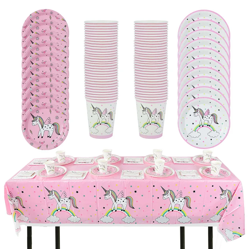 Unicorn Theme Disposable Party Tableware Set Paper Plate Cup Straw Happy Birthday Baby Shower Girl Decorations Kids Supplies
Unicorn Theme Disposable Party Tableware Set Paper Plate Cup Straw Happy Birthday Baby Shower Girl Decorations Kids Supplies