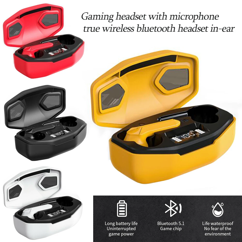 T68 Gaming Earbuds Low Latency Wireless Bluetooth Earphone Waterproof in-Ear Gaming Earbuds for Xiaomi for iPhone
T68 Gaming Earbuds Low Latency Wireless Bluetooth Earphone Waterproof in-Ear Gaming Earbuds for Xiaomi for iPhone