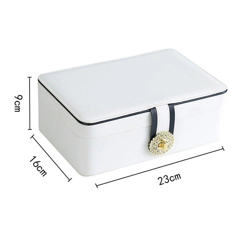 Button PU Leather Travel Jewelry Boxes for Women Girls Portable Jewelry Box Storage for Earrings Necklaces
Button PU Leather Travel Jewelry Boxes for Women Girls Portable Jewelry Box Storage for Earrings Necklaces