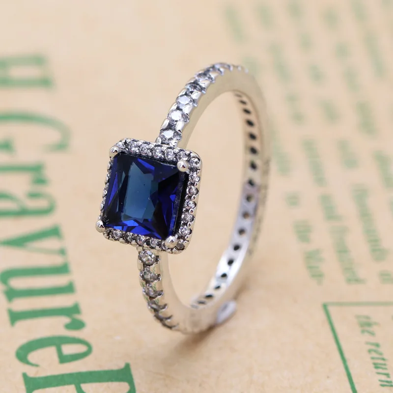 Authentic 925 Sterling Silver Blue Square Zircon Ring For Women Fashion Original Jewelry Gift
Authentic 925 Sterling Silver Blue Square Zircon Ring For Women Fashion Original Jewelry Gift