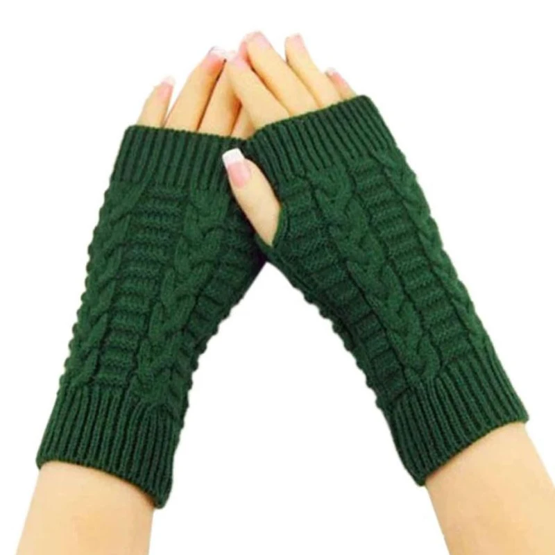 Winter Warm Gloves For Women Girls Knitted Solid Color Mittens Fingerless Thick Artificial Wool Gloves
Winter Warm Gloves For Women Girls Knitted Solid Color Mittens Fingerless Thick Artificial Wool Gloves