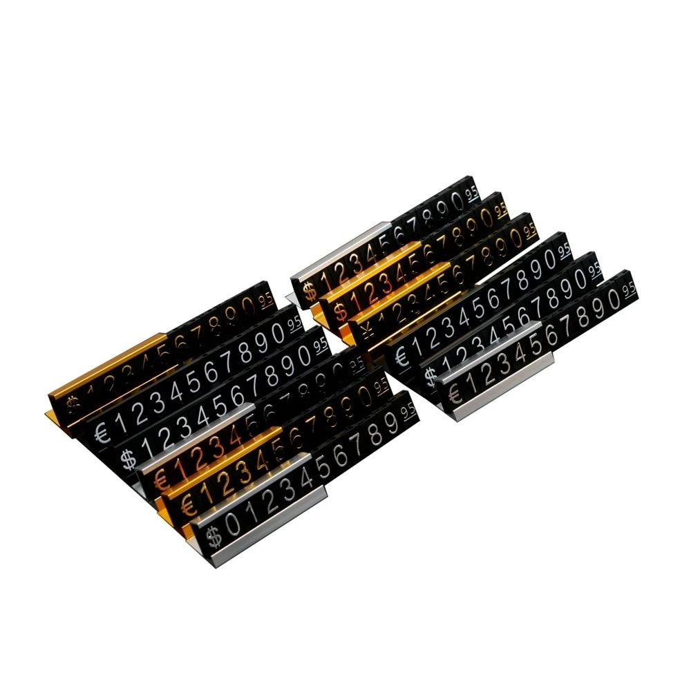 Combined Price Tag Dollar Euro, Snap Number Digit Cubes Stick Clothes Phone Laptop Jewelry Showcase Counter Display Sign
Combined Price Tag Dollar Euro, Snap Number Digit Cubes Stick Clothes Phone Laptop Jewelry Showcase Counter Display Sign