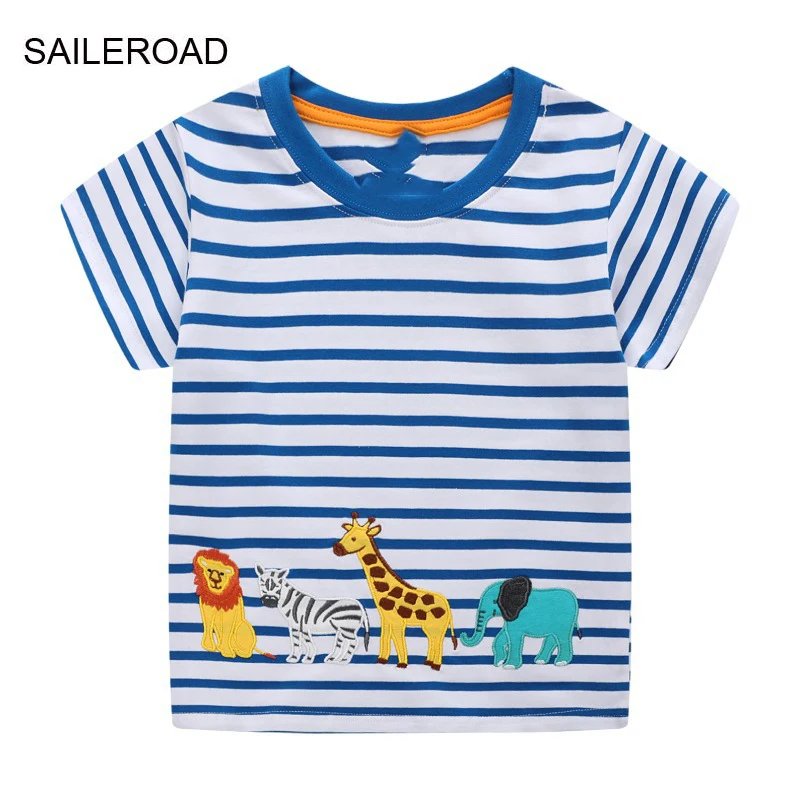SAILEROAD 2022 New Summer Kids Animals Printed T Shirt Cotton Short Sleeve Cartoon T-shirts For Boys Tee Tops Children Clothes
SAILEROAD 2022 New Summer Kids Animals Printed T Shirt Cotton Short Sleeve Cartoon T-shirts For Boys Tee Tops Children Clothes