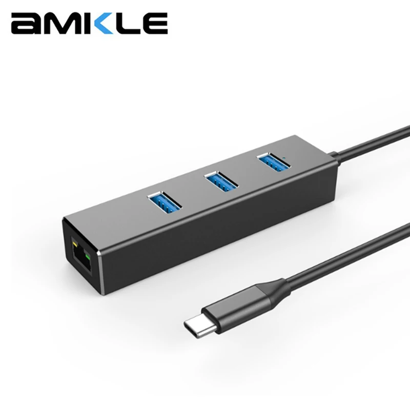 Адаптер Amkle с USB C 3,1 на RJ45, гигабитный Ethernet, 1000 Мбит/с, 3 порта USB 3,0, Тип C, хаб с держателем для ПК, компьютера, ноутбука
Адаптер Amkle с USB C 3,1 на RJ45, гигабитный Ethernet, 1000 Мбит/с, 3 порта USB 3,0, Тип C, хаб с держателем для ПК, компьютера, ноутбука