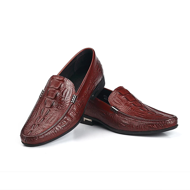 Men shoes leather crocodile pattern casual shoes men sports shoes loafers men coffee men loafers driving shoes
Men shoes leather crocodile pattern casual shoes men sports shoes loafers men coffee men loafers driving shoes