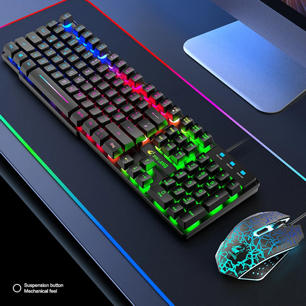 Игровая клавиатура и мышь T13, проводная USB клавиатура с RGB подсветкой + Регулируемая мышь 2400DPI + коврик для мыши, комплект для ПК и ноутбука
Игровая клавиатура и мышь T13, проводная USB клавиатура с RGB подсветкой + Регулируемая мышь 2400DPI + коврик для мыши, комплект для ПК и ноутбука