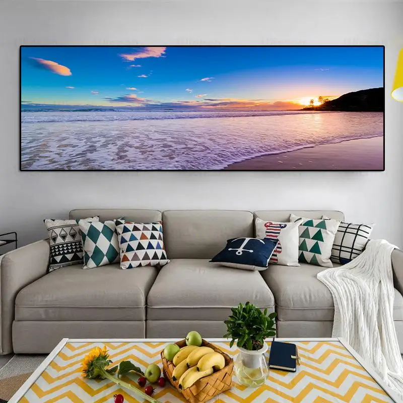 Blue Sky Sunsets Sea Beach Wave Landscape Canvas Painting Poster and Prints Scandinavian Style Wall Art Mural for Living Room
Blue Sky Sunsets Sea Beach Wave Landscape Canvas Painting Poster and Prints Scandinavian Style Wall Art Mural for Living Room