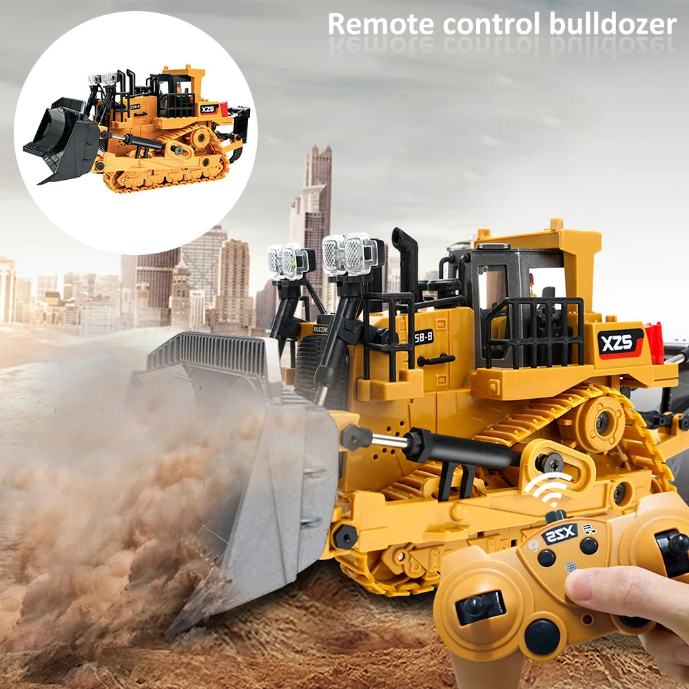 1:24 Rc Car Tractor Truck Caterpillar 2.4G Radio Controlled Car Excavator Alloy Bucket 9Ch Engineering Vehicle Bulldozer Toy Boy 
1:24 Rc Car Tractor Truck Caterpillar 2.4G Radio Controlled Car Excavator Alloy Bucket 9Ch Engineering Vehicle Bulldozer Toy Boy
