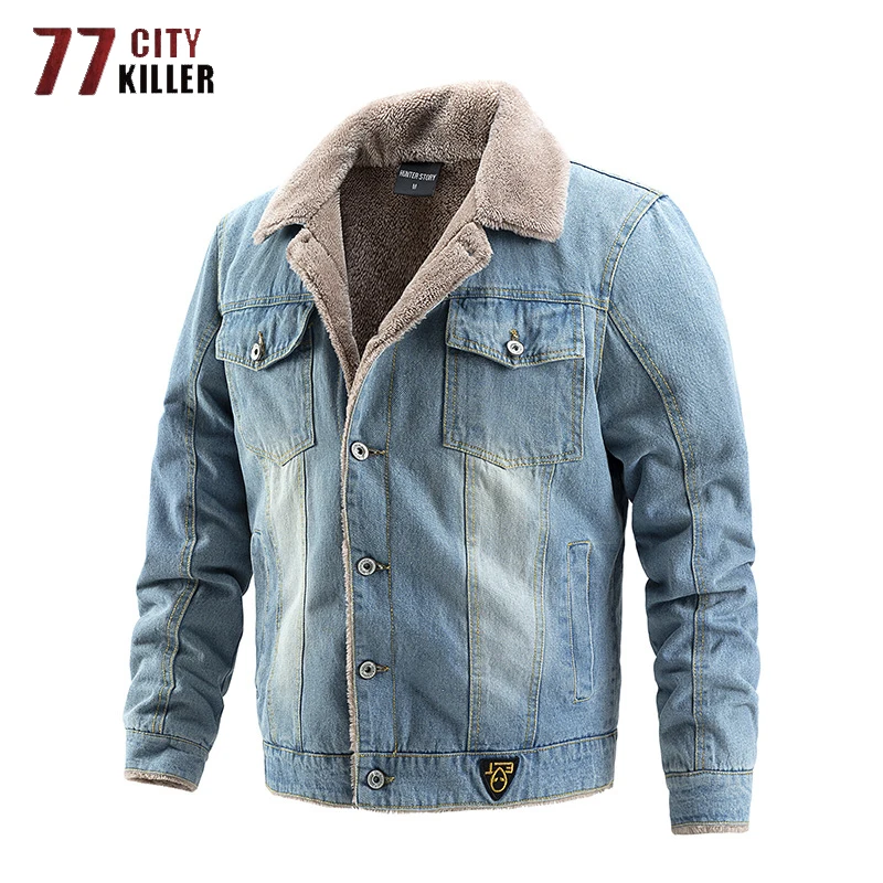 Winter Denim Jackets Men Windbreaker Casual Bomber Jacket Male Vintage Thick Cowboy Outdoor Coats Jaqueta Masculina SIze M-2XL
Winter Denim Jackets Men Windbreaker Casual Bomber Jacket Male Vintage Thick Cowboy Outdoor Coats Jaqueta Masculina SIze M-2XL