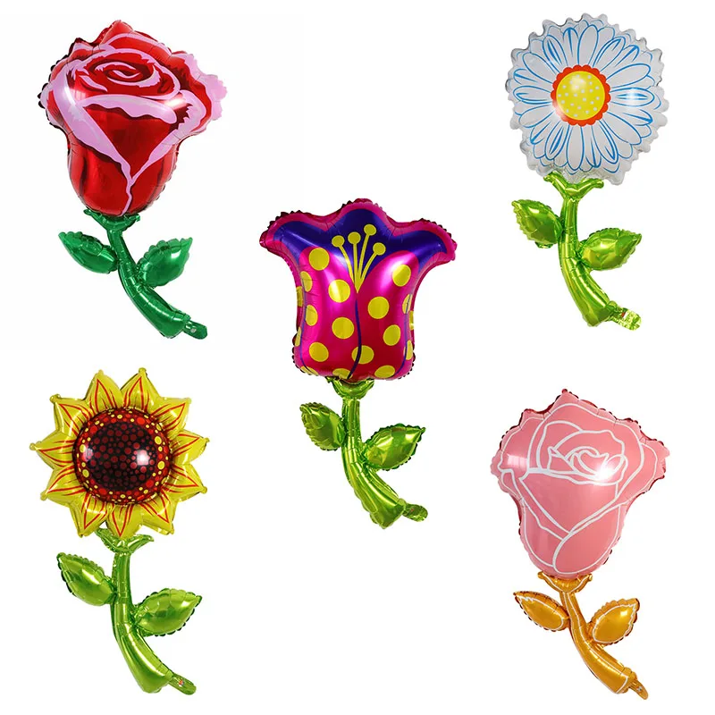 50pcs Sun flower Rose flower Foil Balloons Birthday Party Wedding Valentine's Day Decorations Party Suplies Air Globos Kids Toys
50pcs Sun flower Rose flower Foil Balloons Birthday Party Wedding Valentine's Day Decorations Party Suplies Air Globos Kids Toys
