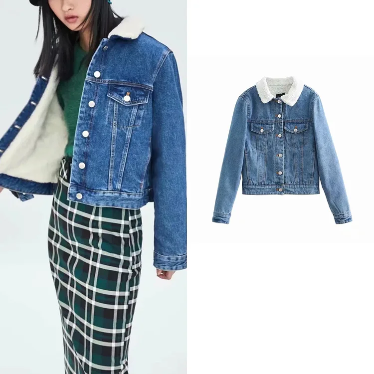 2021 feminino korean abrigos mujer Plush denim winter women jacket za người phụ nữ áo khoác
2021 feminino korean abrigos mujer Plush denim winter women jacket za người phụ nữ áo khoác